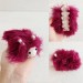 Amigurumi burgundy caterpillar