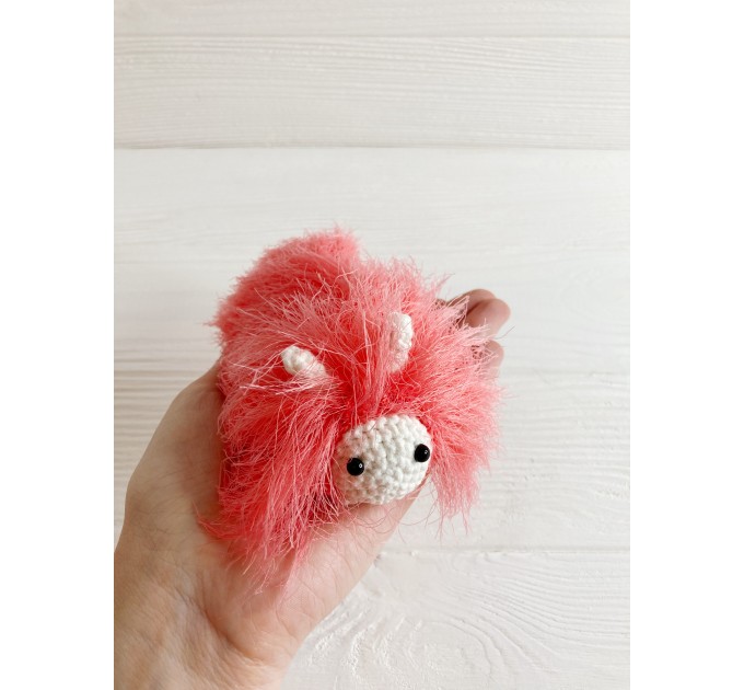 Amigurumi coral caterpillar