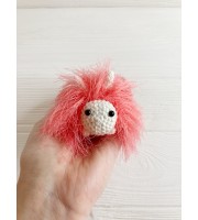 Amigurumi coral caterpillar