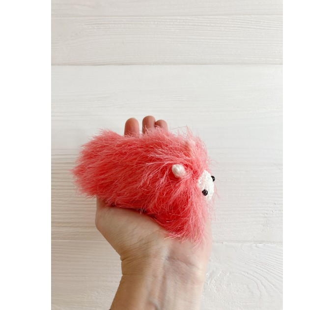 Amigurumi coral caterpillar