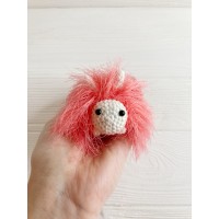 Amigurumi coral caterpillar