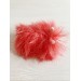 coral caterpillar soft keychain