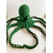 Large stuffed octopus green