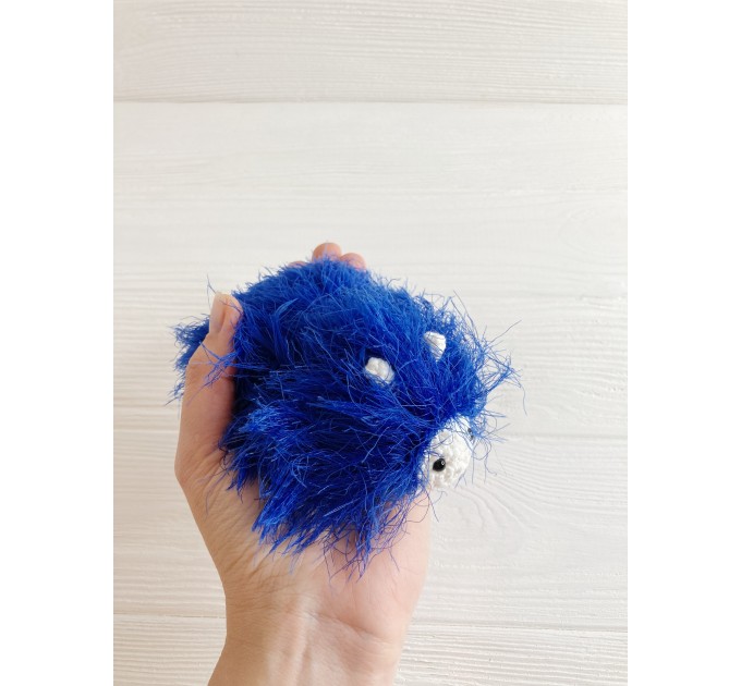 Amigurumi indigo caterpillar