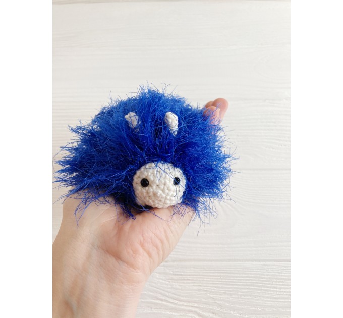 Amigurumi indigo caterpillar