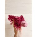Stuffed animal pink axolotl