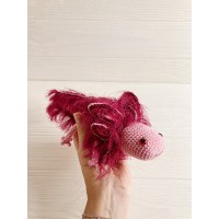 Stuffed animal pink axolotl