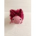 Stuffed animal pink axolotl