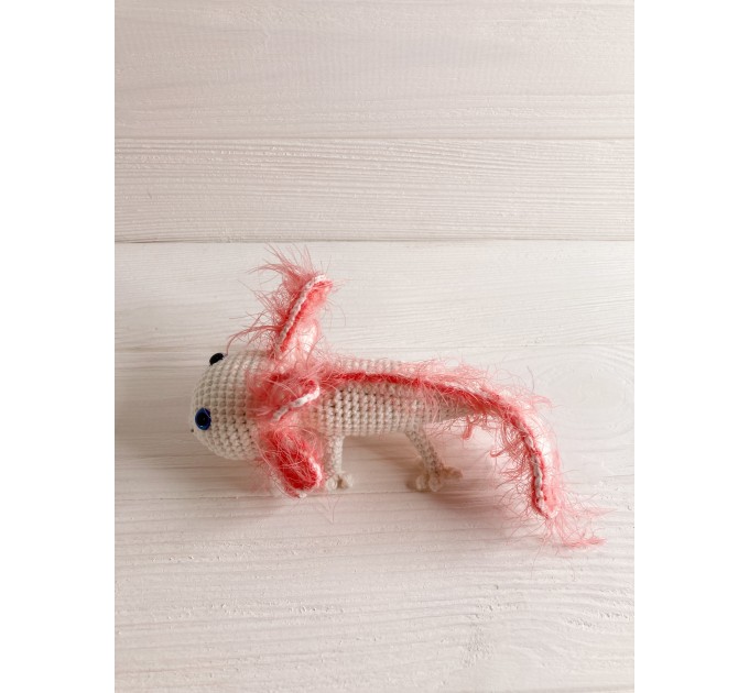 Stuffed axolotl white 