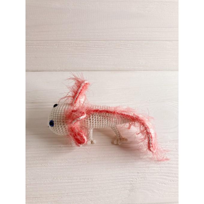 crochet white axolotl