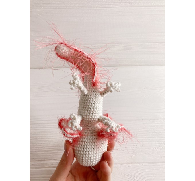 Stuffed axolotl white 