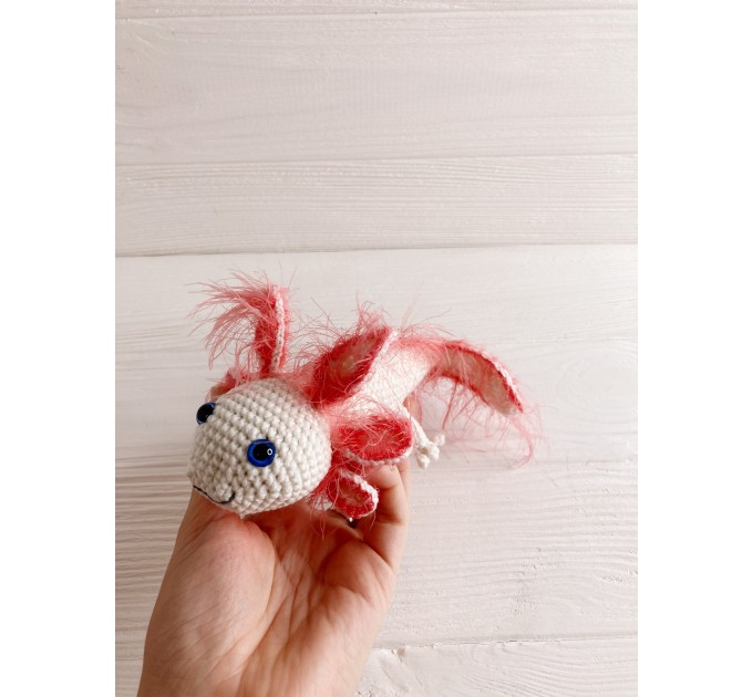 Stuffed axolotl white 