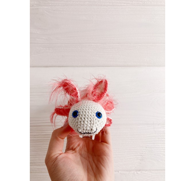 Stuffed axolotl white 