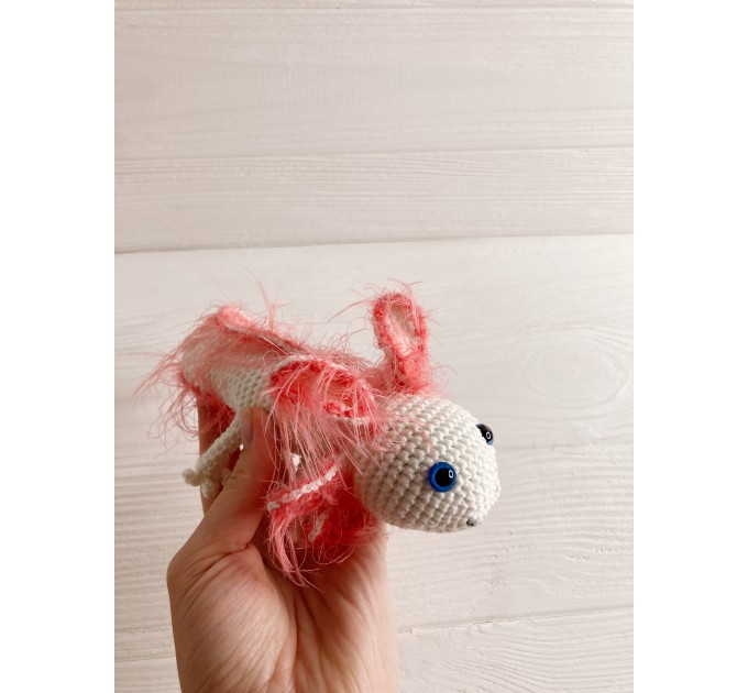 Stuffed axolotl white 