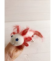 Stuffed axolotl white 