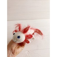 Stuffed axolotl white 
