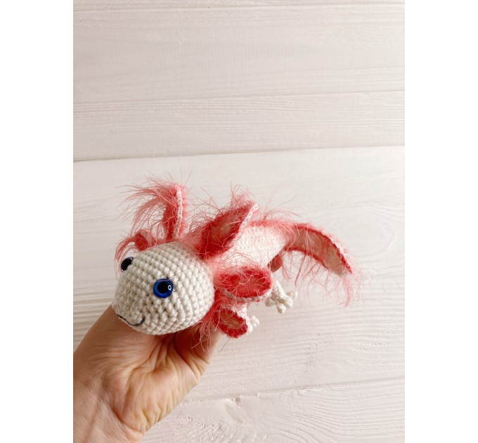 Stuffed axolotl white 