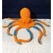 Giant stuffed octopus orange