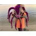 Giant stuffed octopus orange