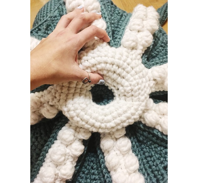 Giant stuffed octopus orange