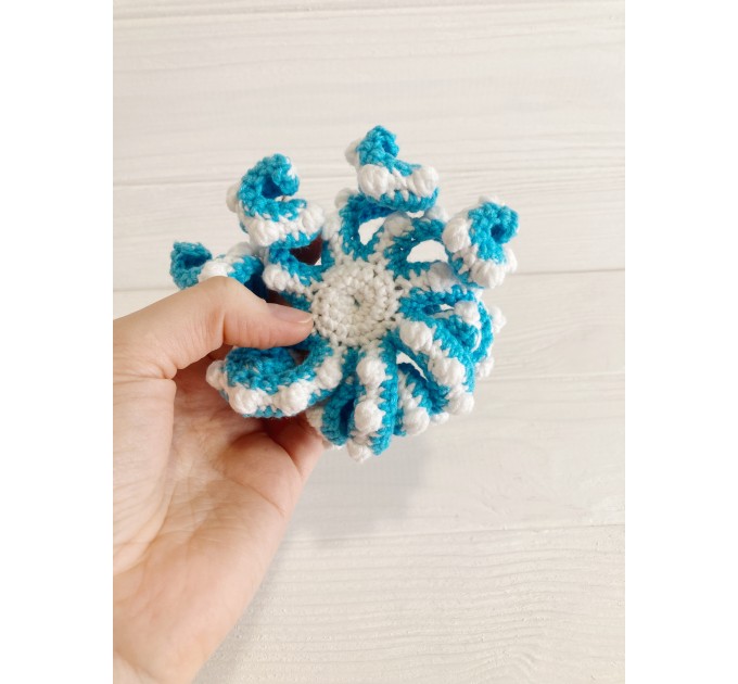 Small stuffed octopus blue
