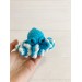 blue small plush octopus