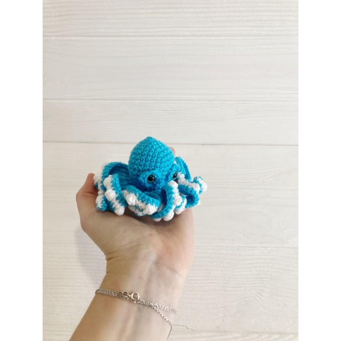 blue small stuffed octopus