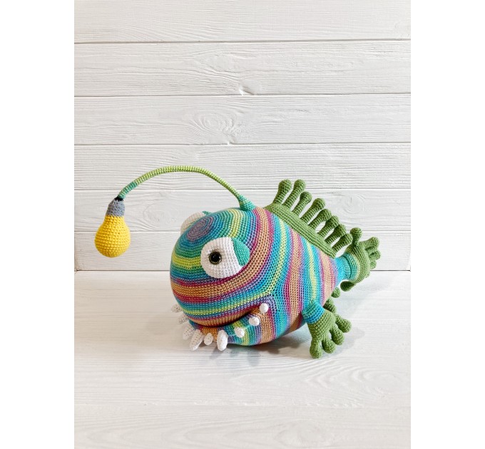 Stuffed angler fish