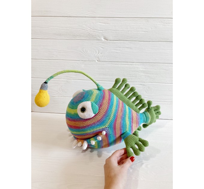 Stuffed angler fish