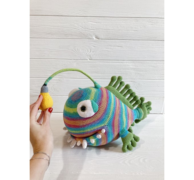 Stuffed angler fish