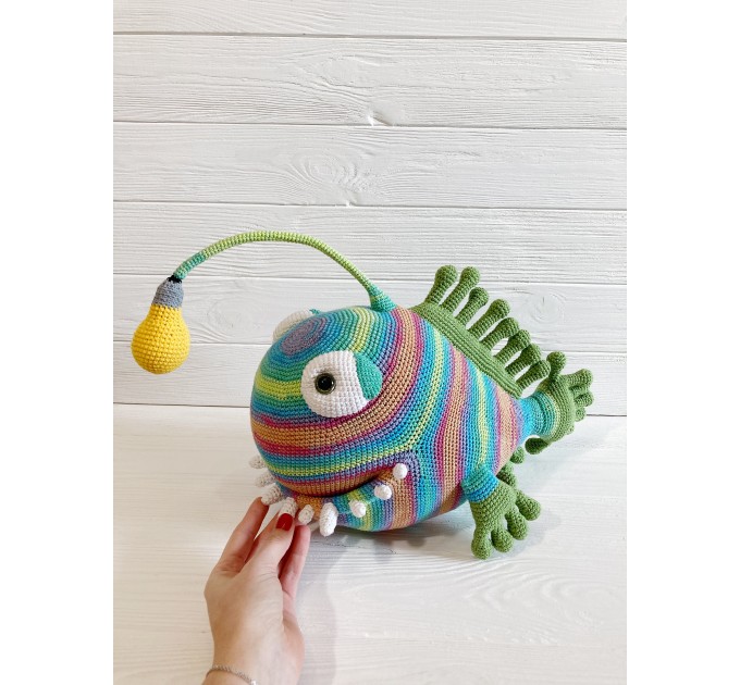 Stuffed angler fish
