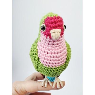 Stuffed lovebird parrot