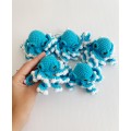 Small stuffed octopus blue