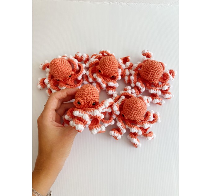 Small stuffed octopus orange