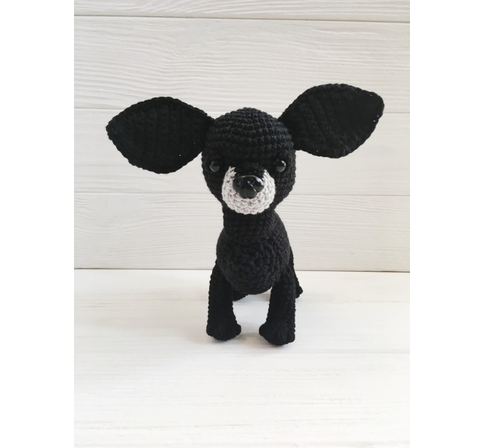 Plush black Chihuahua