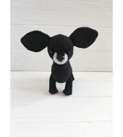 Plush black Chihuahua