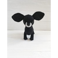 Plush black Chihuahua