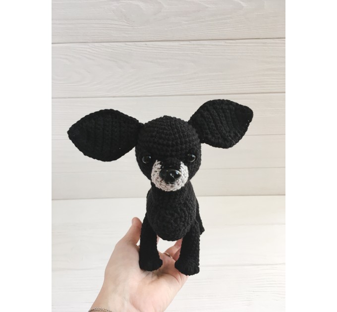 Plush black Chihuahua