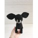 stuffed black chihuahua