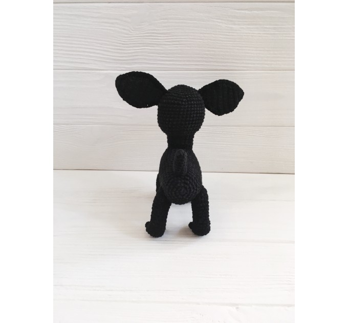 Plush black Chihuahua