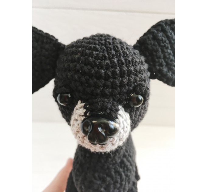 Plush black Chihuahua