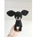 Plush black Chihuahua