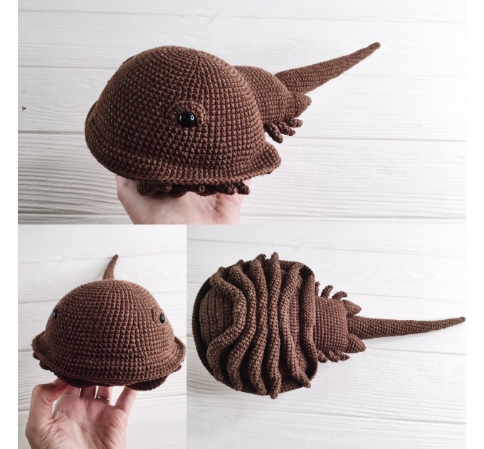 Stuffed horseshoe crab toy