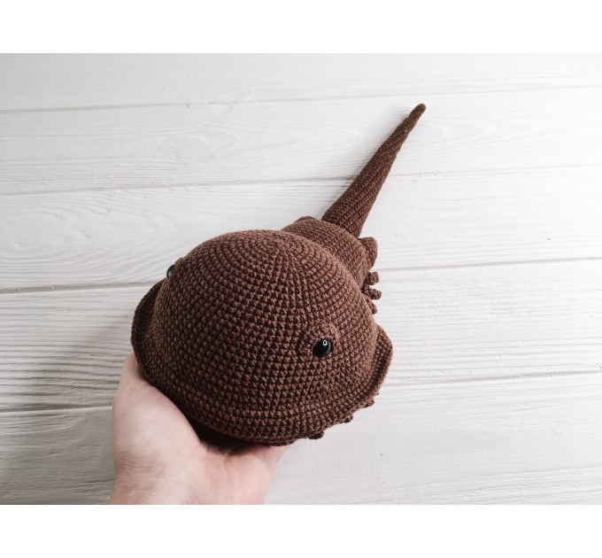 Stuffed horseshoe crab toy