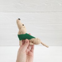Amigurumi hunting dog
