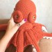 orange large octopus head