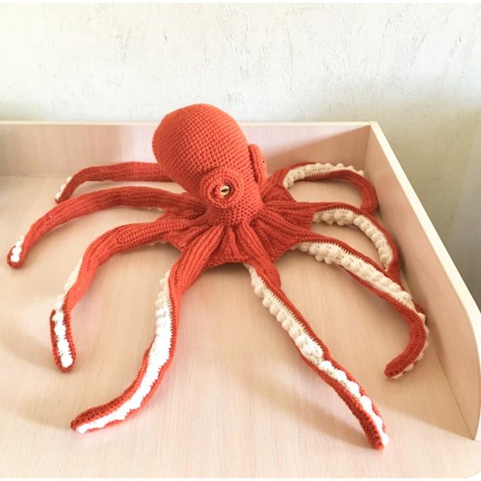 plush orange octopus