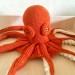 Orange stuffed octopus