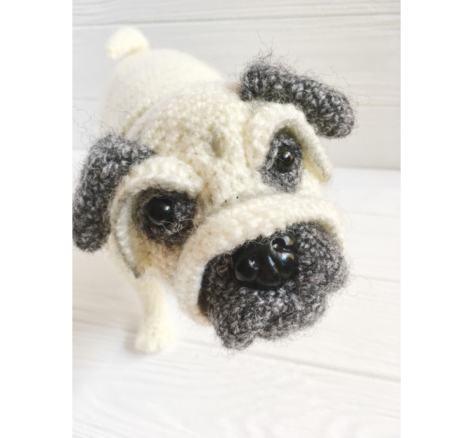 Plush pug dog