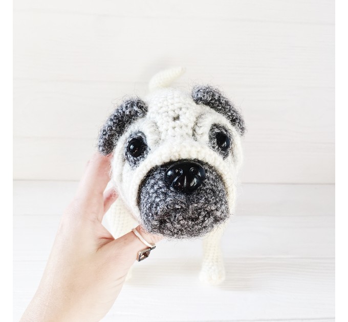 Plush pug dog